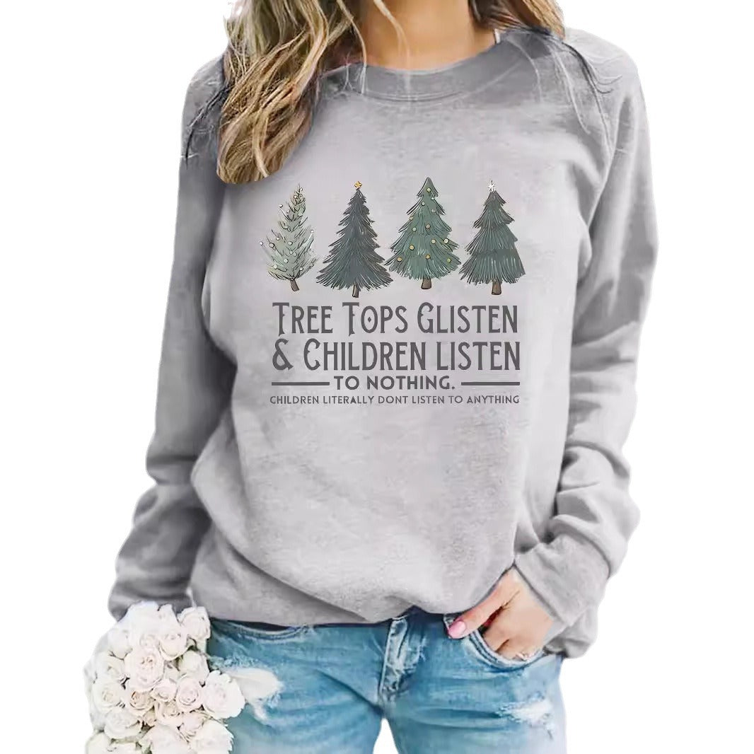 Printed pullover sweatshirt