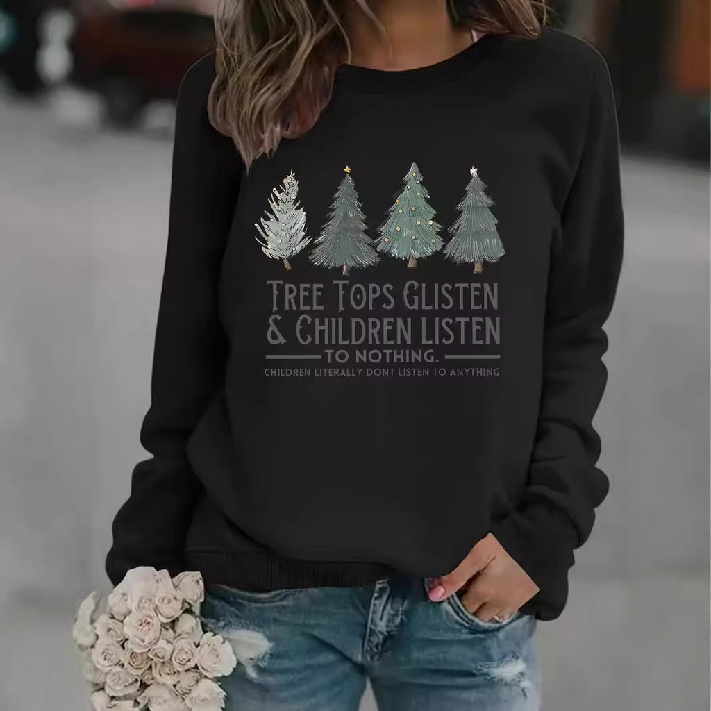 Printed pullover sweatshirt