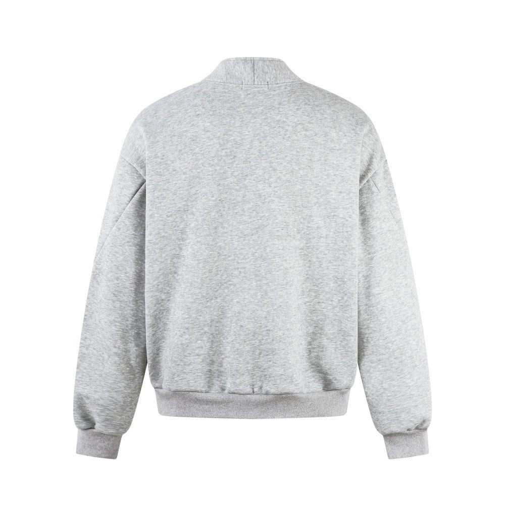 Half zip pullover sweatshirt