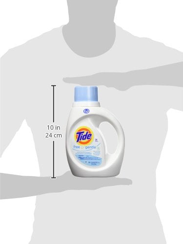 Tide Free & Gentle Liquid Laundry Detergent, Unscented, 1.47 L (32 Loads)