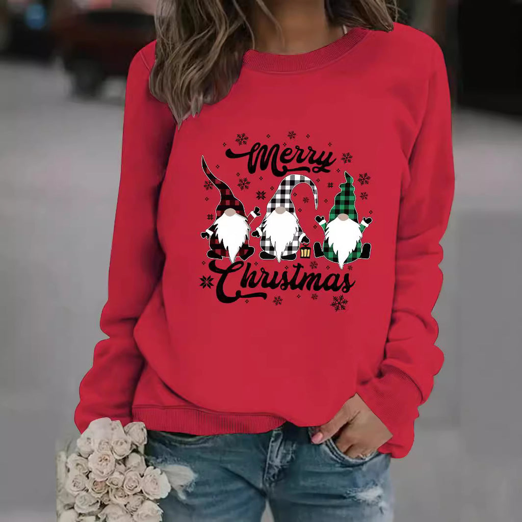 Printed pullover sweatshirt sweatshirt