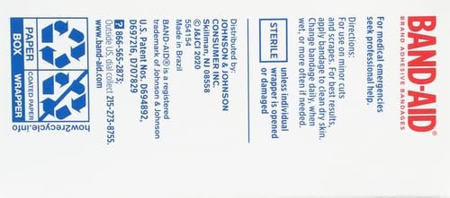 BAND-AID Brand Flexible Fabric Adhesive Bandages, Assorted Sizes, 100 Count