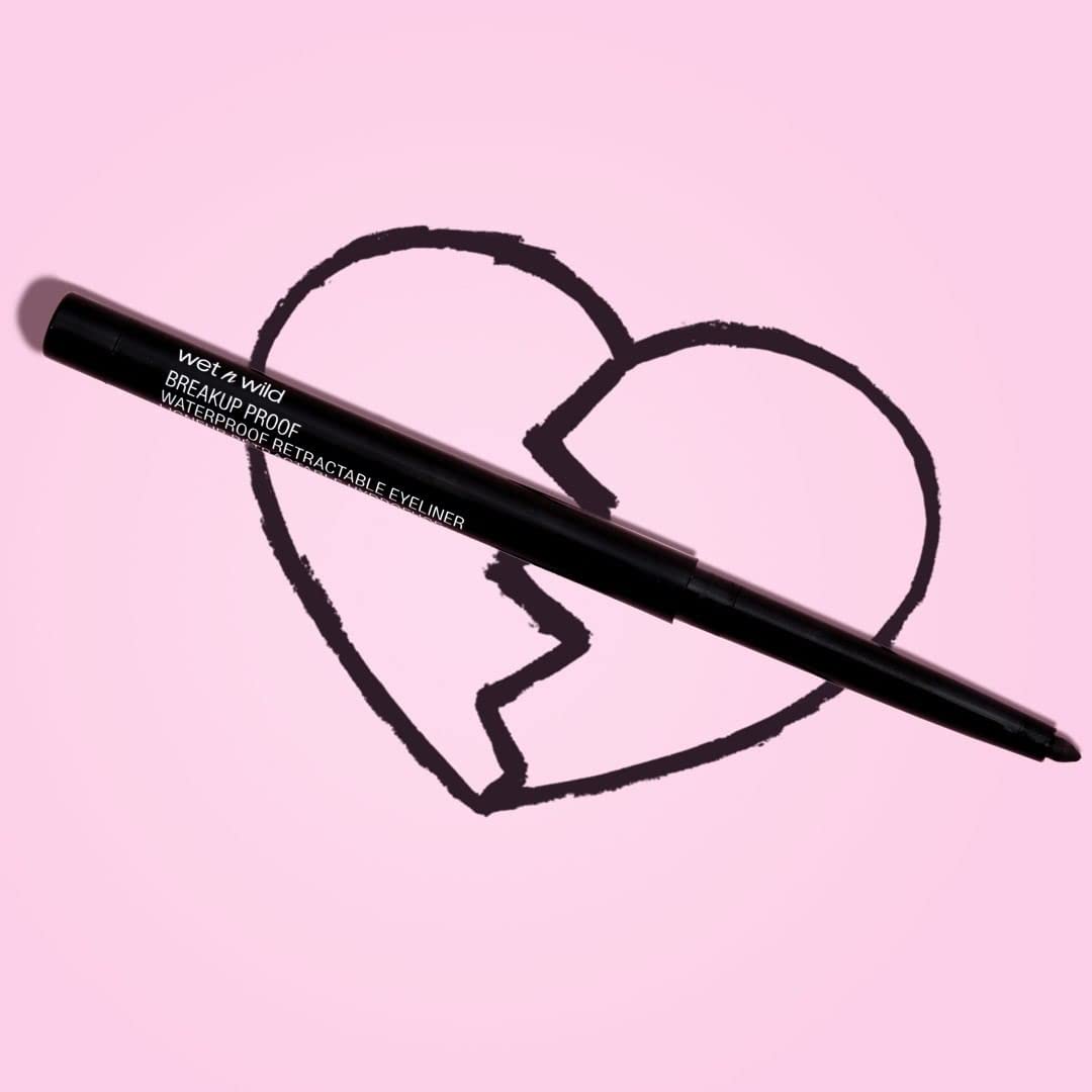 wet n wild Mega Last Breakup Proof Waterproof Retractable Gel Eyeliner - Ultra Pigmented 16-Hour Long Wear, Smudge Proof Satin Finish Formula, Cruelty-Free & Vegan - Brick Brown