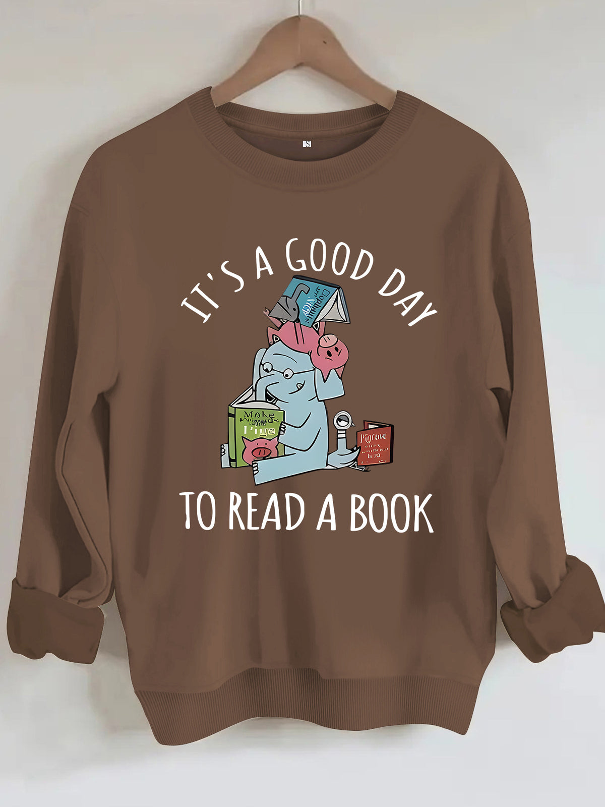 Elephant patterned pullover shirt
