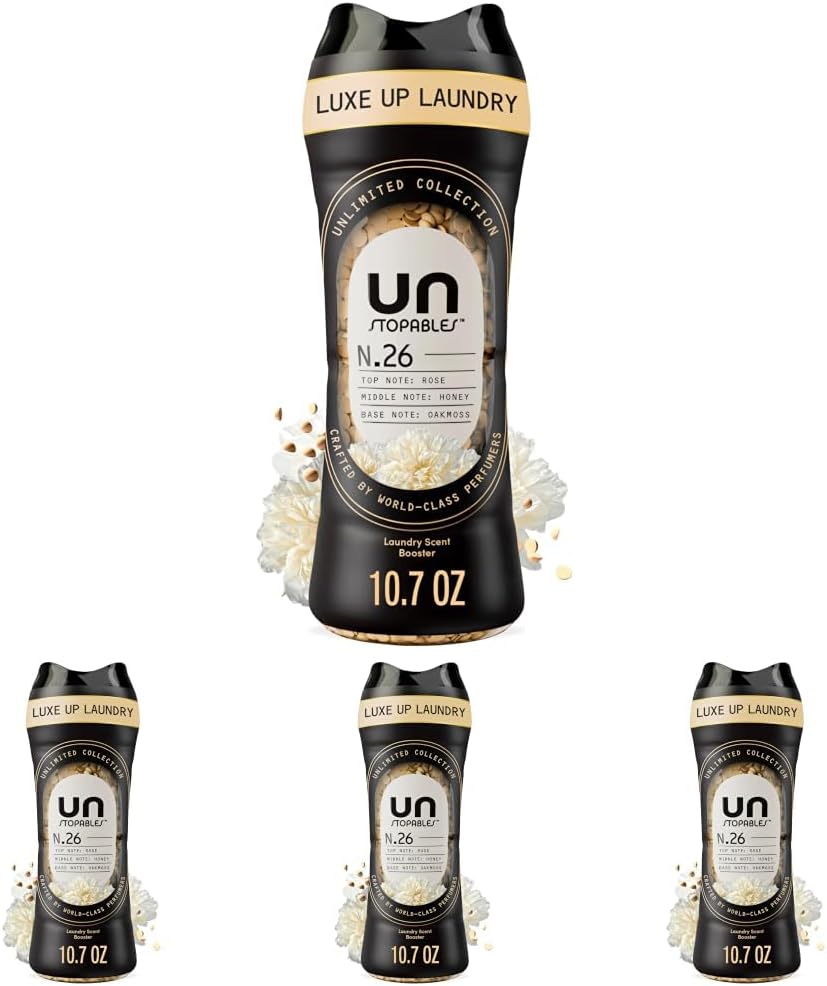 Downy Unstopables Unlimited Collection In Wash Laundry Scent Booster Beads, No. 26, Fine Fragrance, Long Lasting Fresh Scent Beads, 21.1 oz