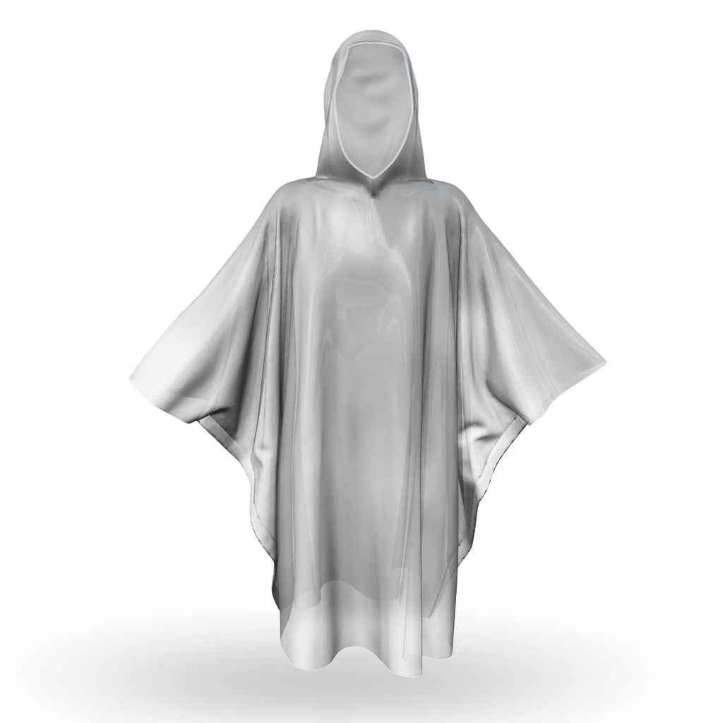 SaphiRose Disposable Adult Rain Ponchos Clear Emergency Raincoat