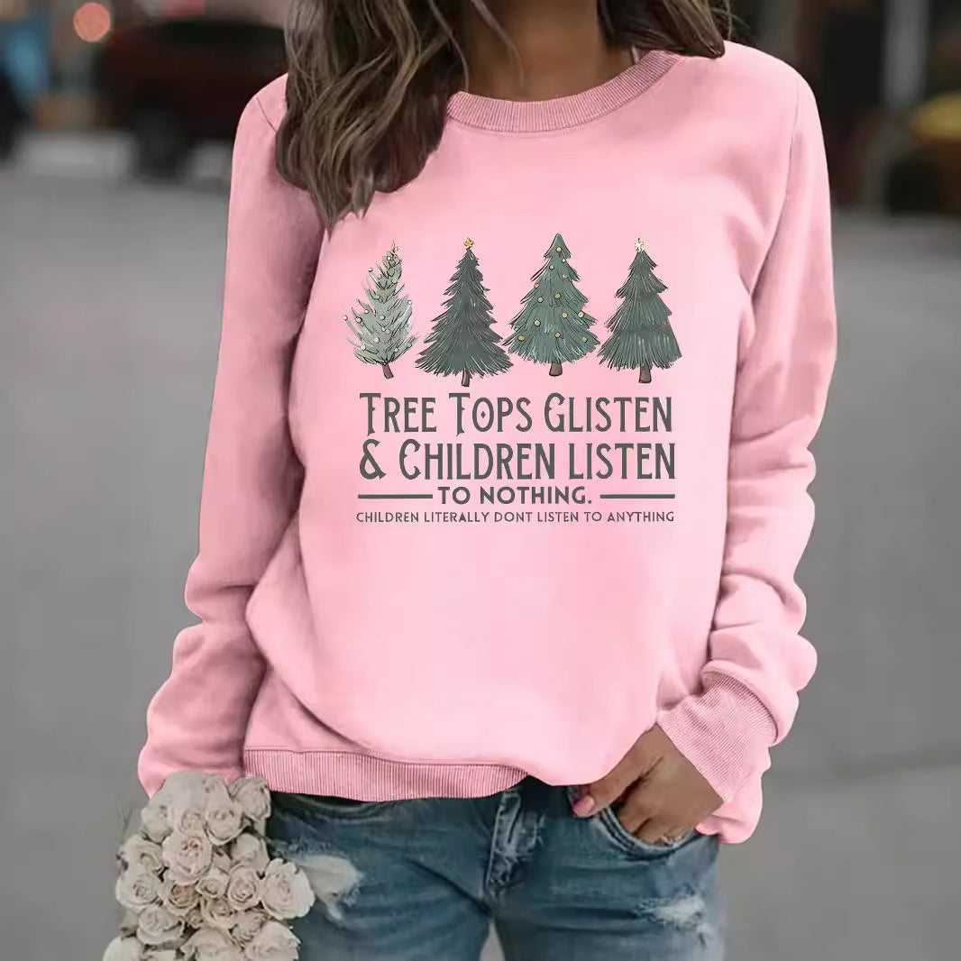 Printed pullover sweatshirt