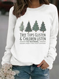Printed pullover sweatshirt