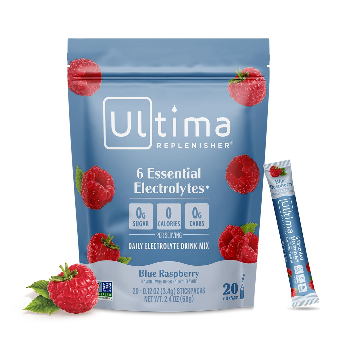 Ultima Replenisher Pink Lemonade Electrolyte Packets, 20 Stickpacks