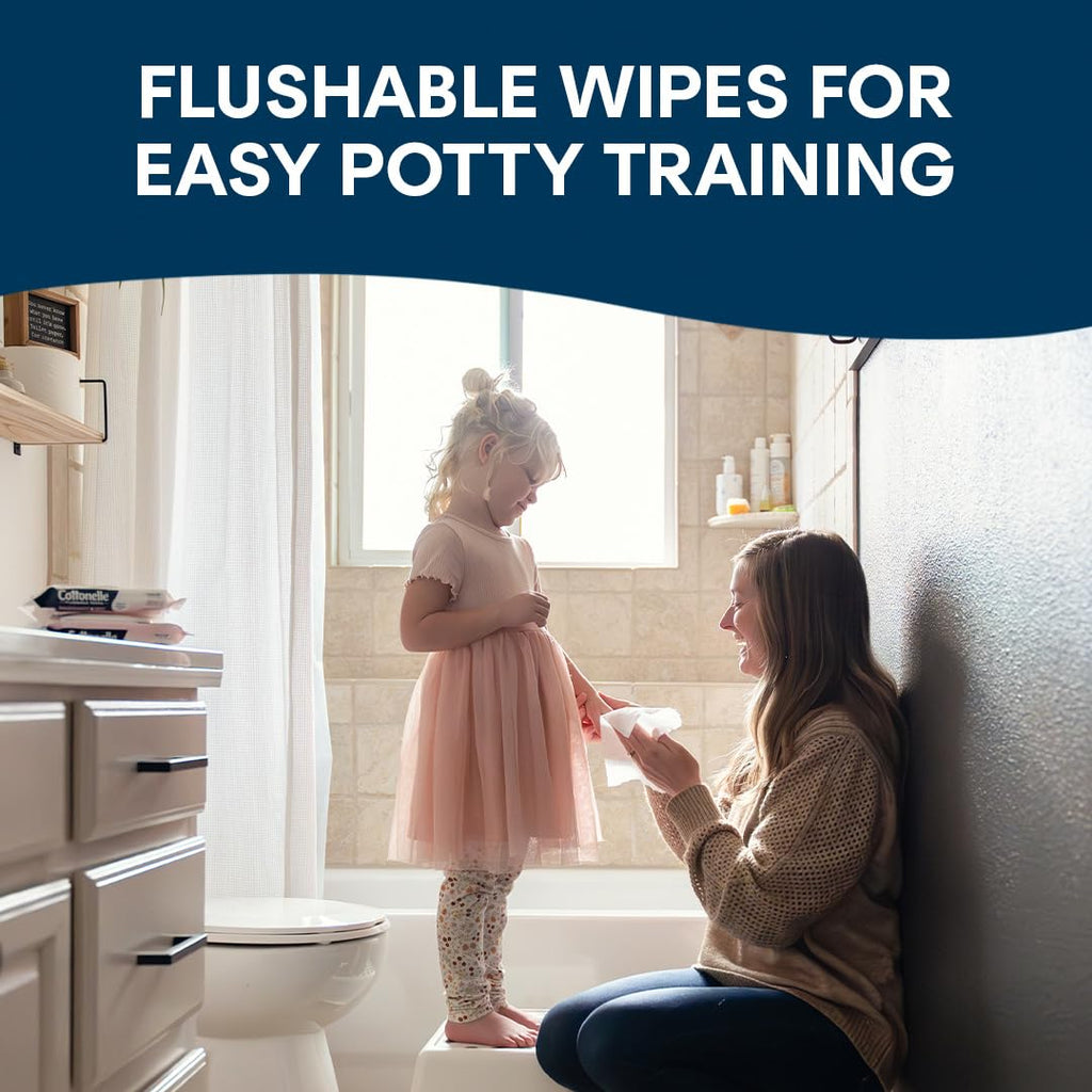 Cottonelle Fresh Feel Flushable Wet Wipes, Adult Wet Wipes, 8 Flip-Top Packs, 42 Wipes Per Pack (336 Total Wipes)