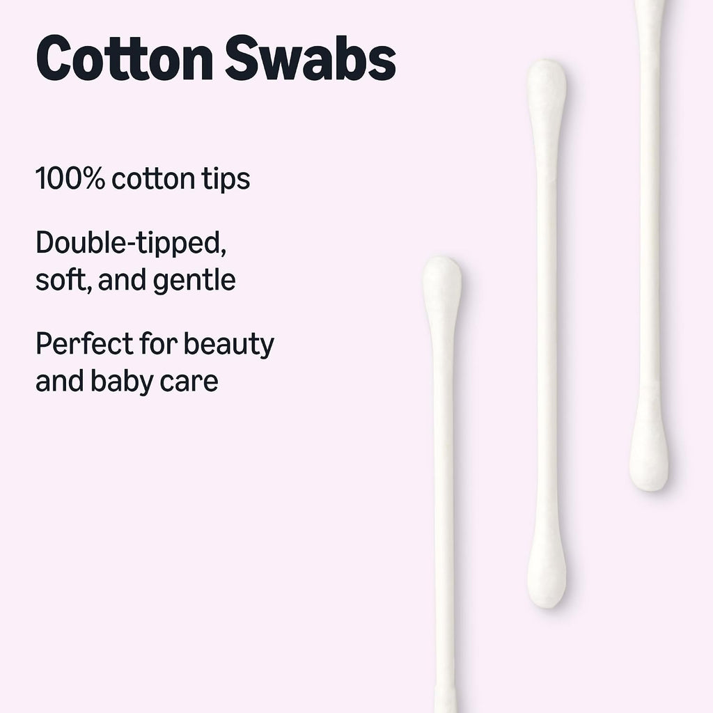 Amazon Essentials Cotton Swabs, 500 Count (Previously Amazon Basics)