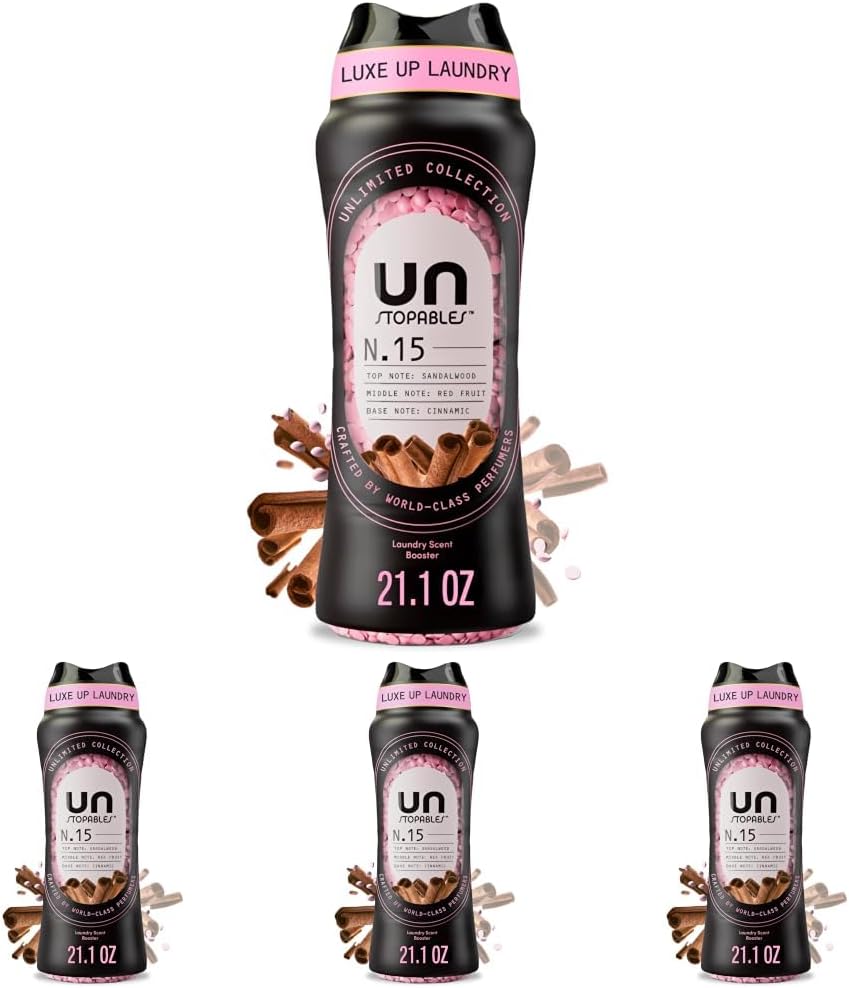 Downy Unstopables Unlimited Collection In Wash Laundry Scent Booster Beads, No. 26, Fine Fragrance, Long Lasting Fresh Scent Beads, 21.1 oz