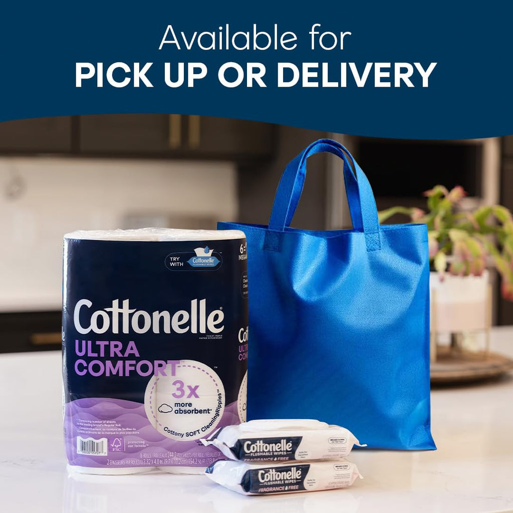 Cottonelle Fresh Feel Flushable Wet Wipes, Adult Wet Wipes, 8 Flip-Top Packs, 42 Wipes Per Pack (336 Total Wipes)