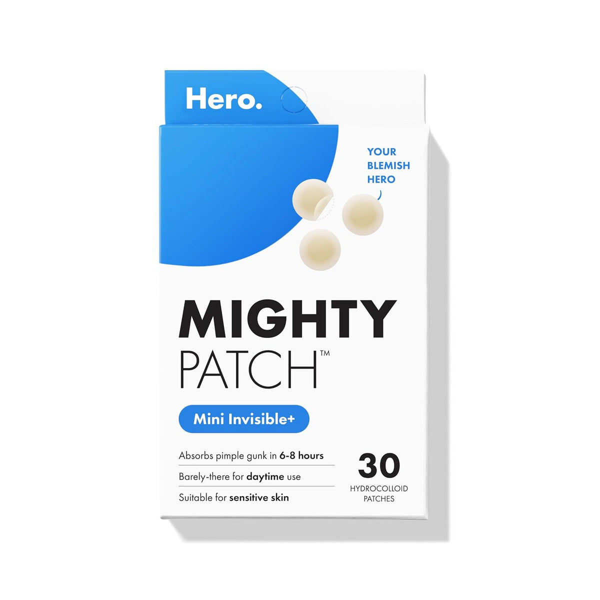 Mighty Patch Hero Cosmetics Original Nighttime Acne Pimple Patches, 36 Ct
