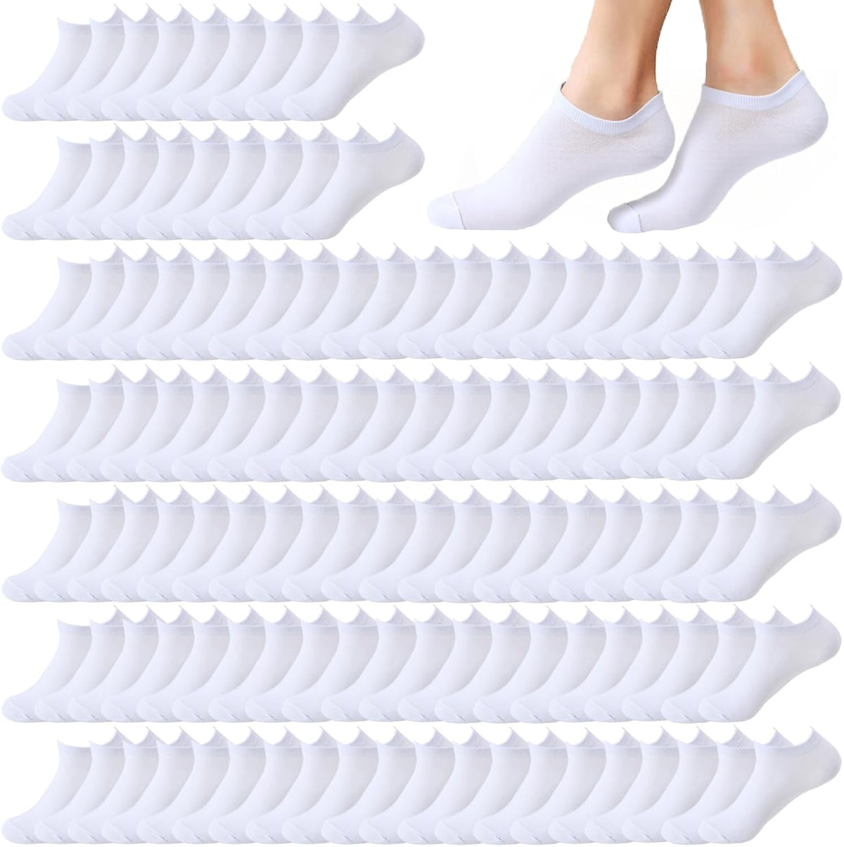 12-30 Pairs Low Cut Ankle Socks for Women No Show Casual Breathable Athletic Socks Bulk for Sport