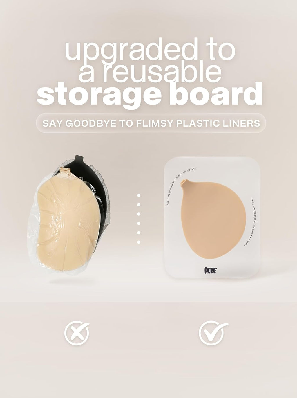 Sticky Bra Push Up, Invisible Strapless Adhesive Bra