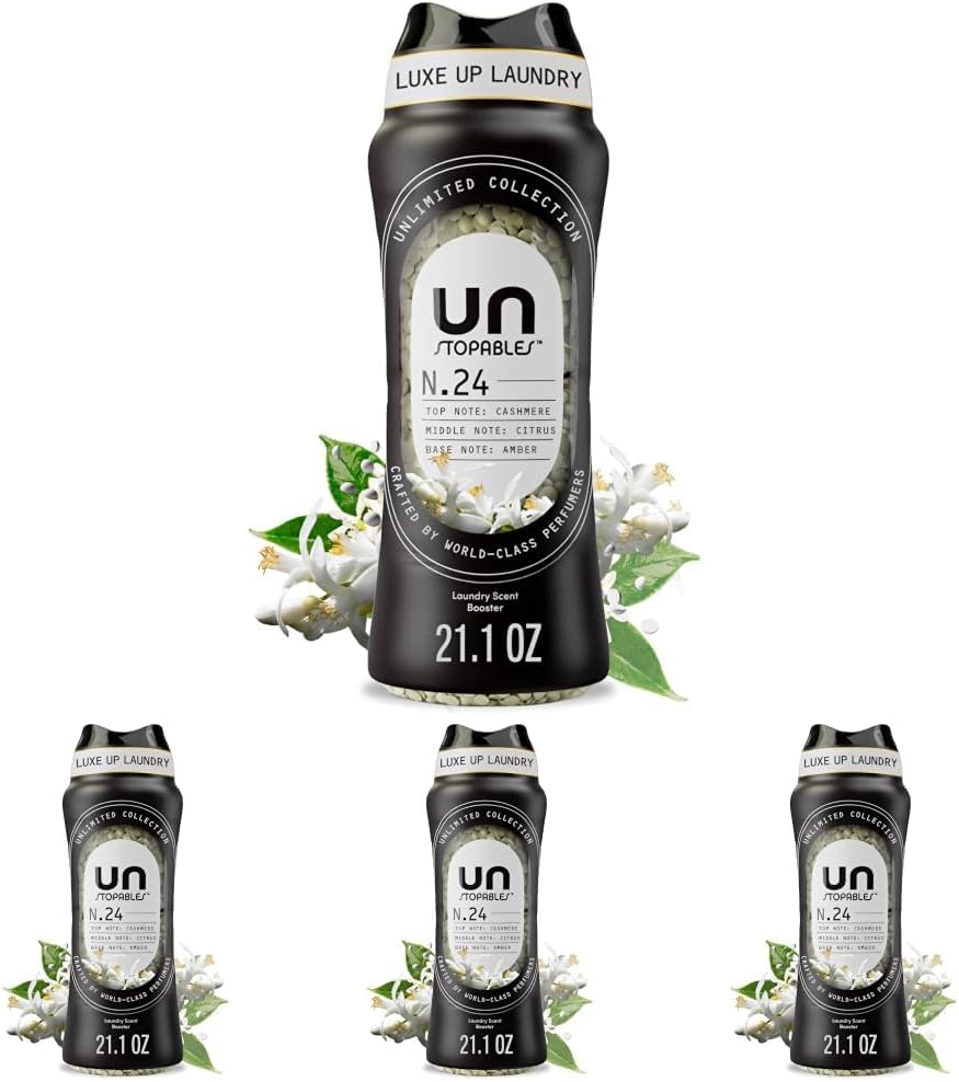 Downy Unstopables Unlimited Collection In Wash Laundry Scent Booster Beads, No. 26, Fine Fragrance, Long Lasting Fresh Scent Beads, 21.1 oz