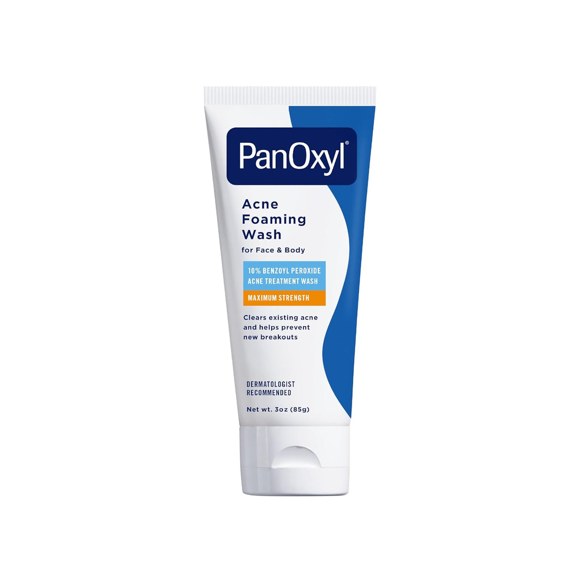 PanOxyl Acne Foaming Wash, 10% Benzoyl Peroxide, For Face & Body, 5.5 oz