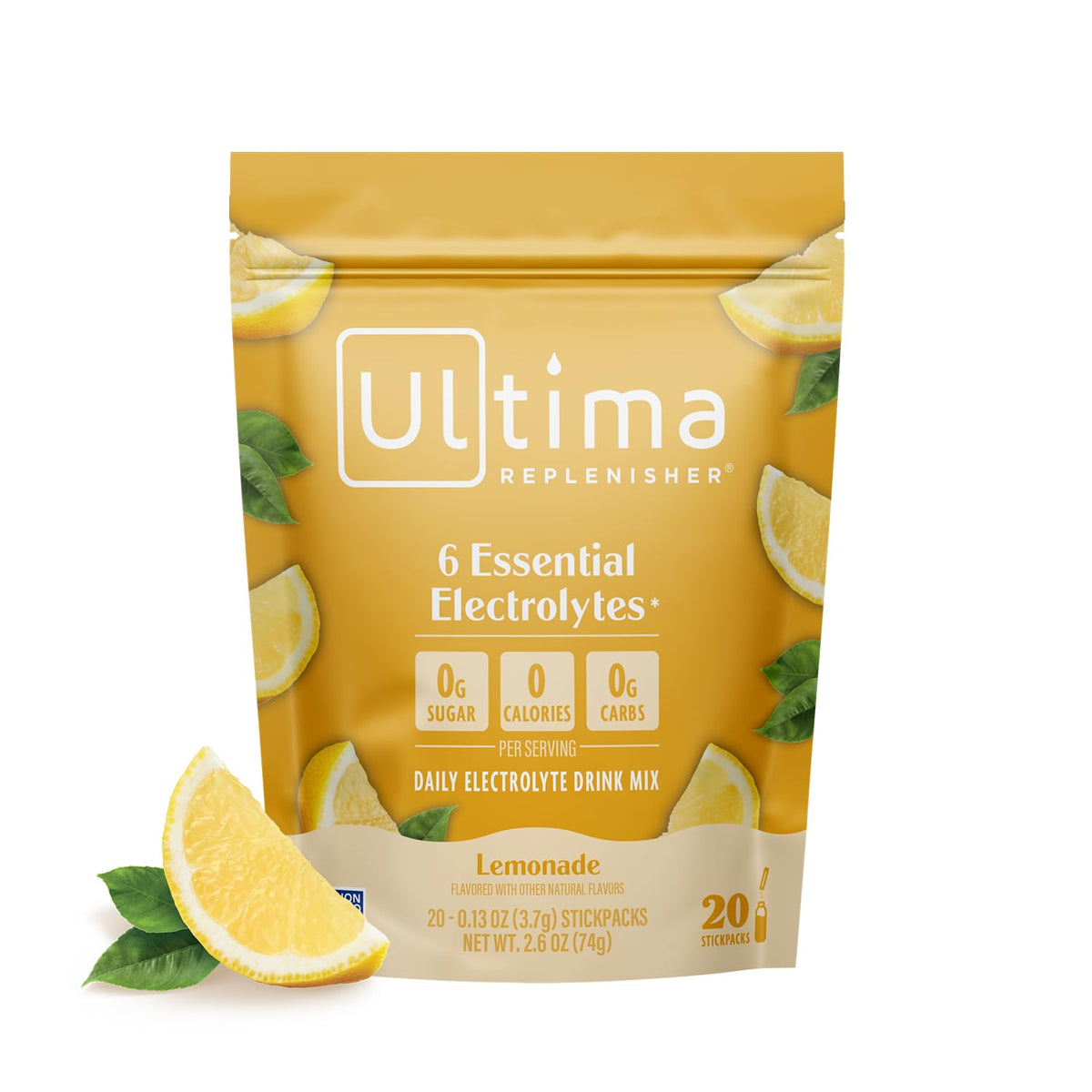 Ultima Replenisher Pink Lemonade Electrolyte Packets, 20 Stickpacks