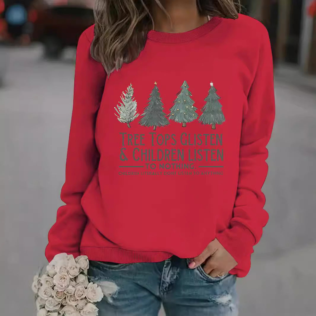 Printed pullover sweatshirt