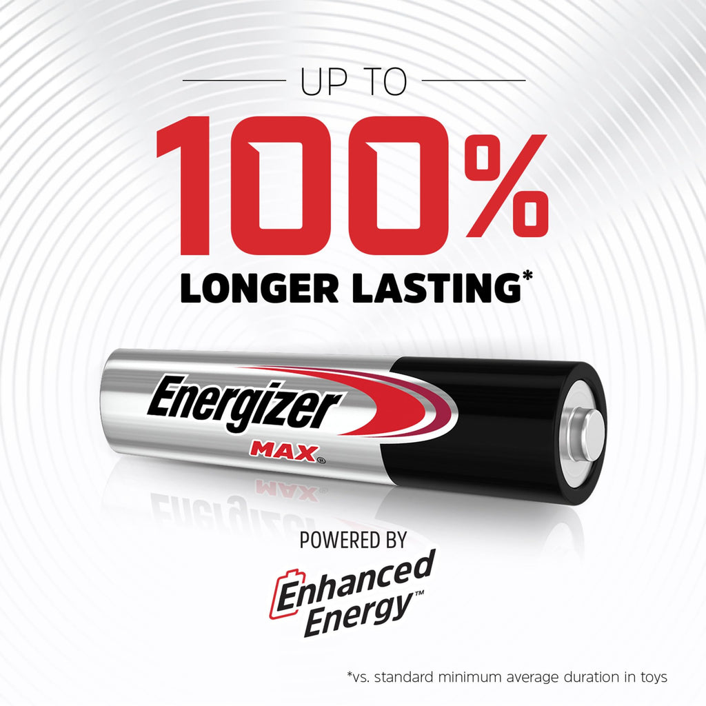 Energizer AA and AAA Batteries, 48 Count, Combo Pack Contains 24 Max Double A and 24 Max Triple A Batteries