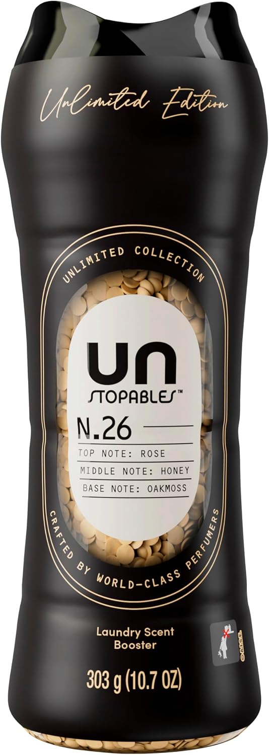 Downy Unstopables Unlimited Collection In Wash Laundry Scent Booster Beads, No. 26, Fine Fragrance, Long Lasting Fresh Scent Beads, 21.1 oz