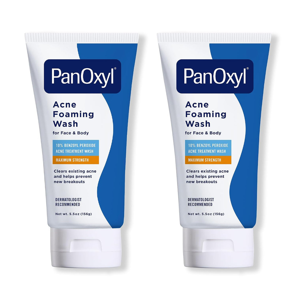 PanOxyl Acne Foaming Wash, 10% Benzoyl Peroxide, For Face & Body, 5.5 oz