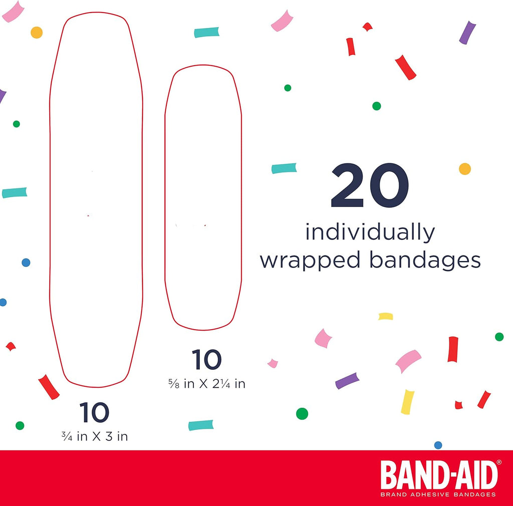 BAND-AID Brand Flexible Fabric Adhesive Bandages, Assorted Sizes, 100 Count