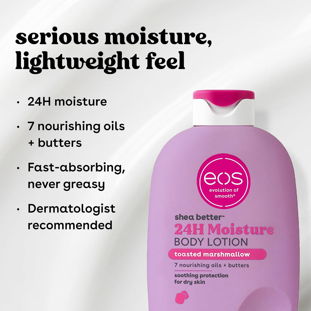 eos Shea Better Body Lotion- Strawberry Dream, with Natural Shea, 16 fl oz