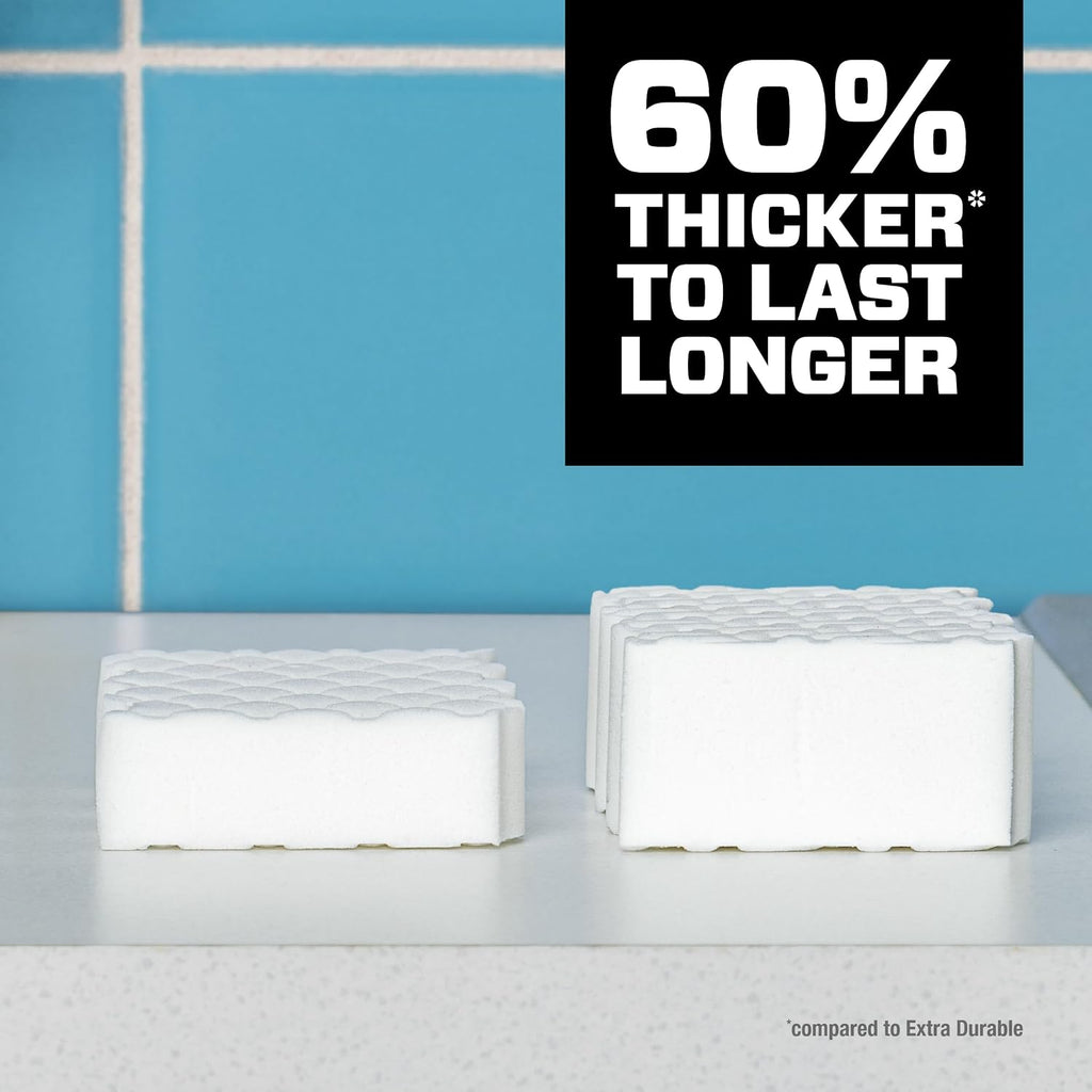 Mr. Clean Magic Eraser, All Purpose Cleaner, Cleaning Scrubber, Wall, Sneaker, Kitchen, Bathroom, Shower Cleaning Supplies, Melamine Pads, Whole Home Extra Durable, 12ct