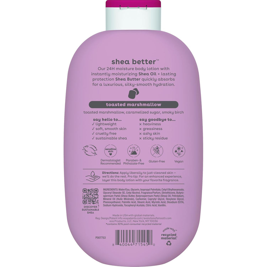 eos Shea Better Body Lotion- Strawberry Dream, with Natural Shea, 16 fl oz