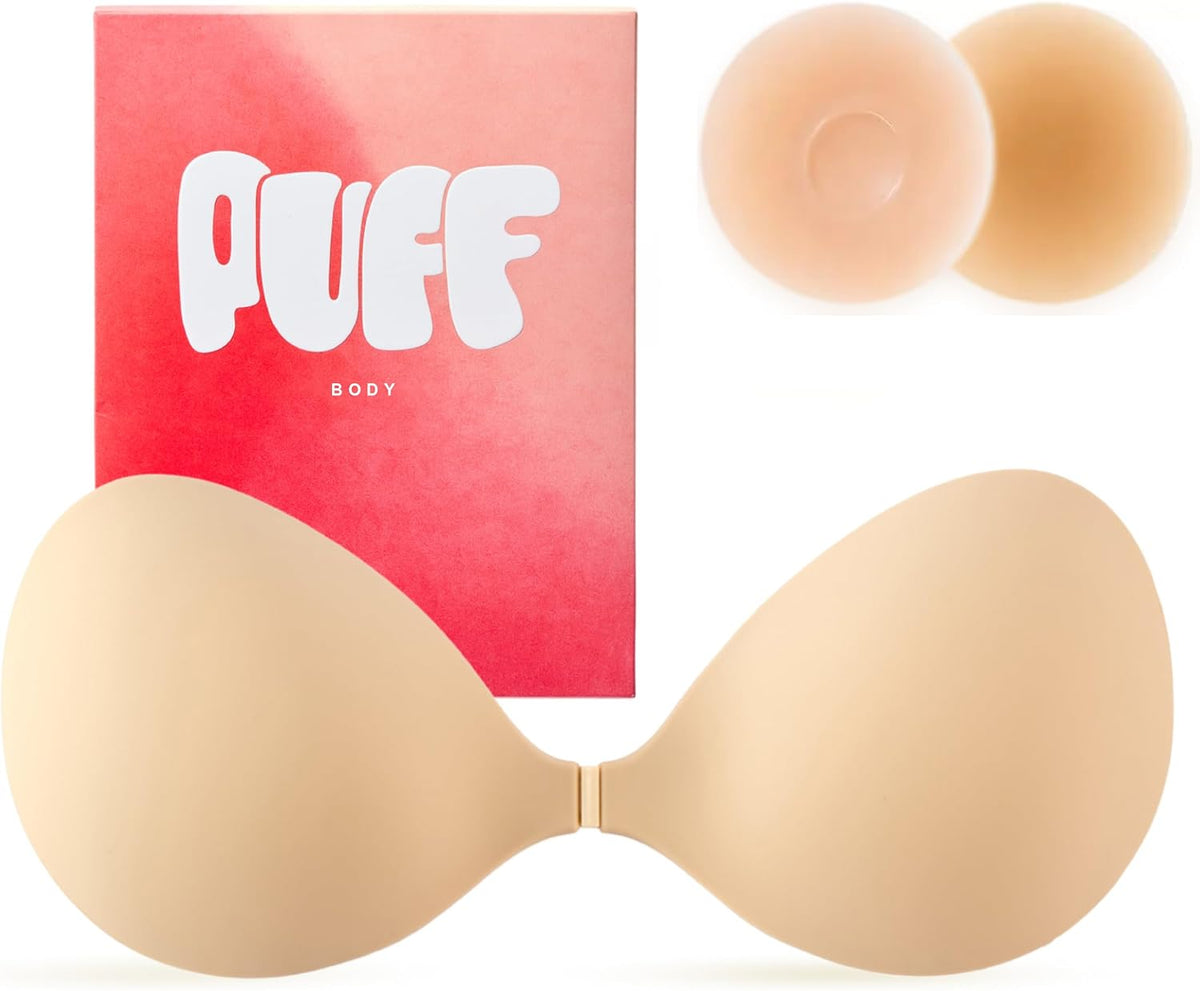 Sticky Bra Push Up, Invisible Strapless Adhesive Bra