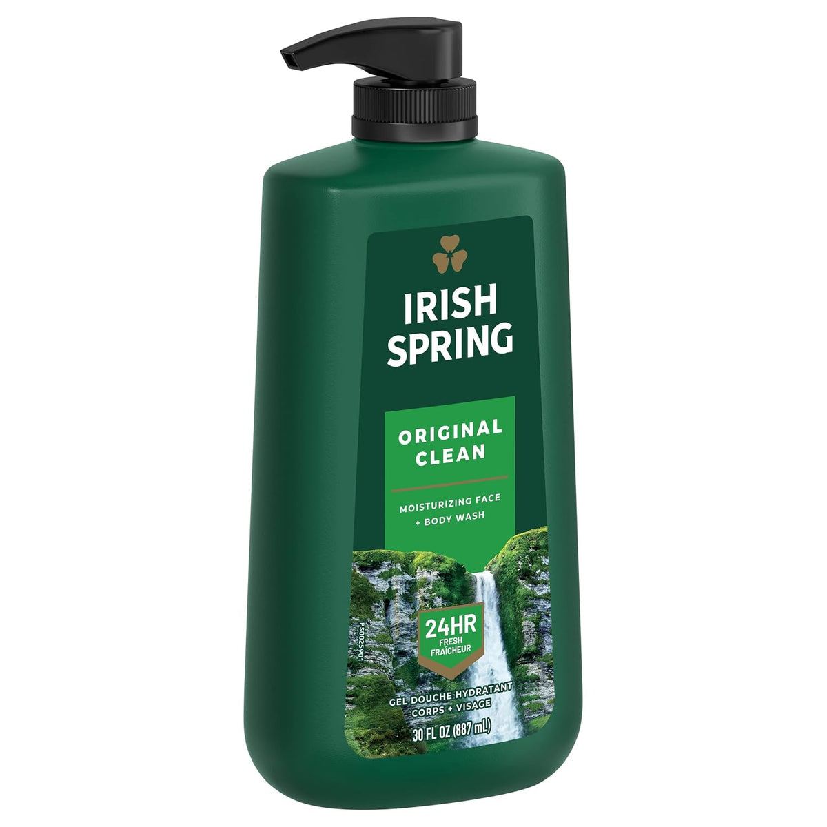Irish Spring 5 in 1 Body Wash for Men, Fresh Eucalyptus & Bergamot, 887 mL