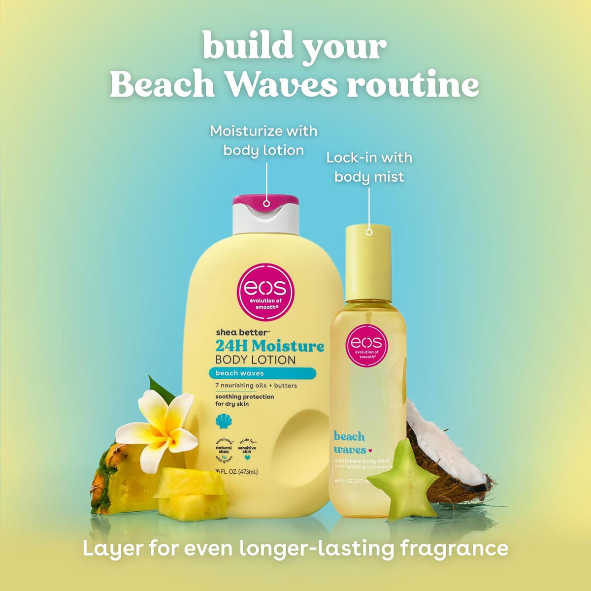 eos Shea Better Body Lotion- Strawberry Dream, with Natural Shea, 16 fl oz
