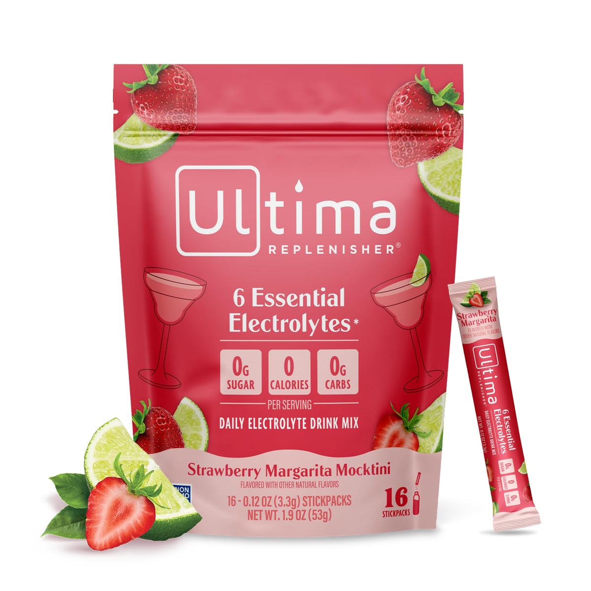 Ultima Replenisher Pink Lemonade Electrolyte Packets, 20 Stickpacks