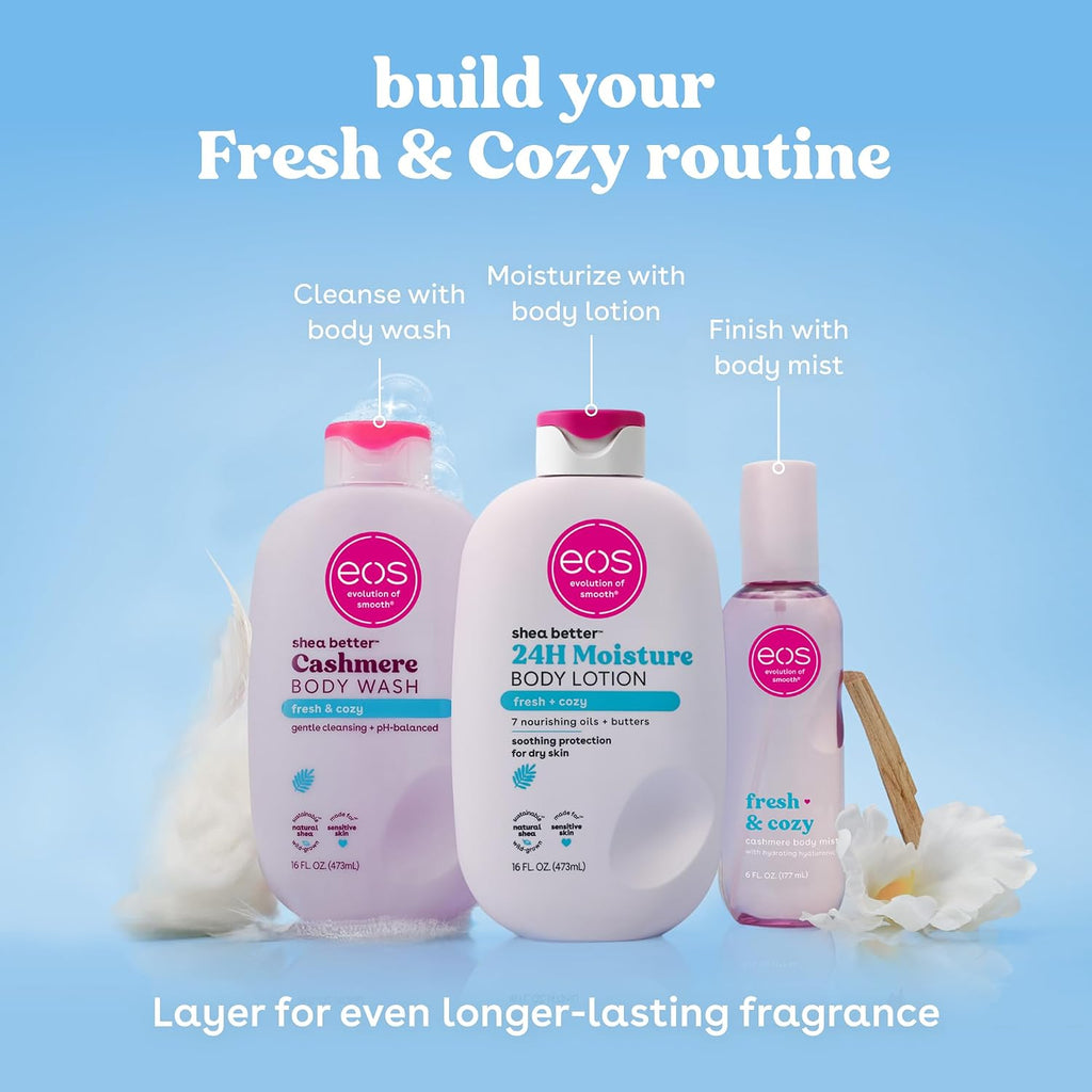 eos Shea Better Body Lotion- Strawberry Dream, with Natural Shea, 16 fl oz