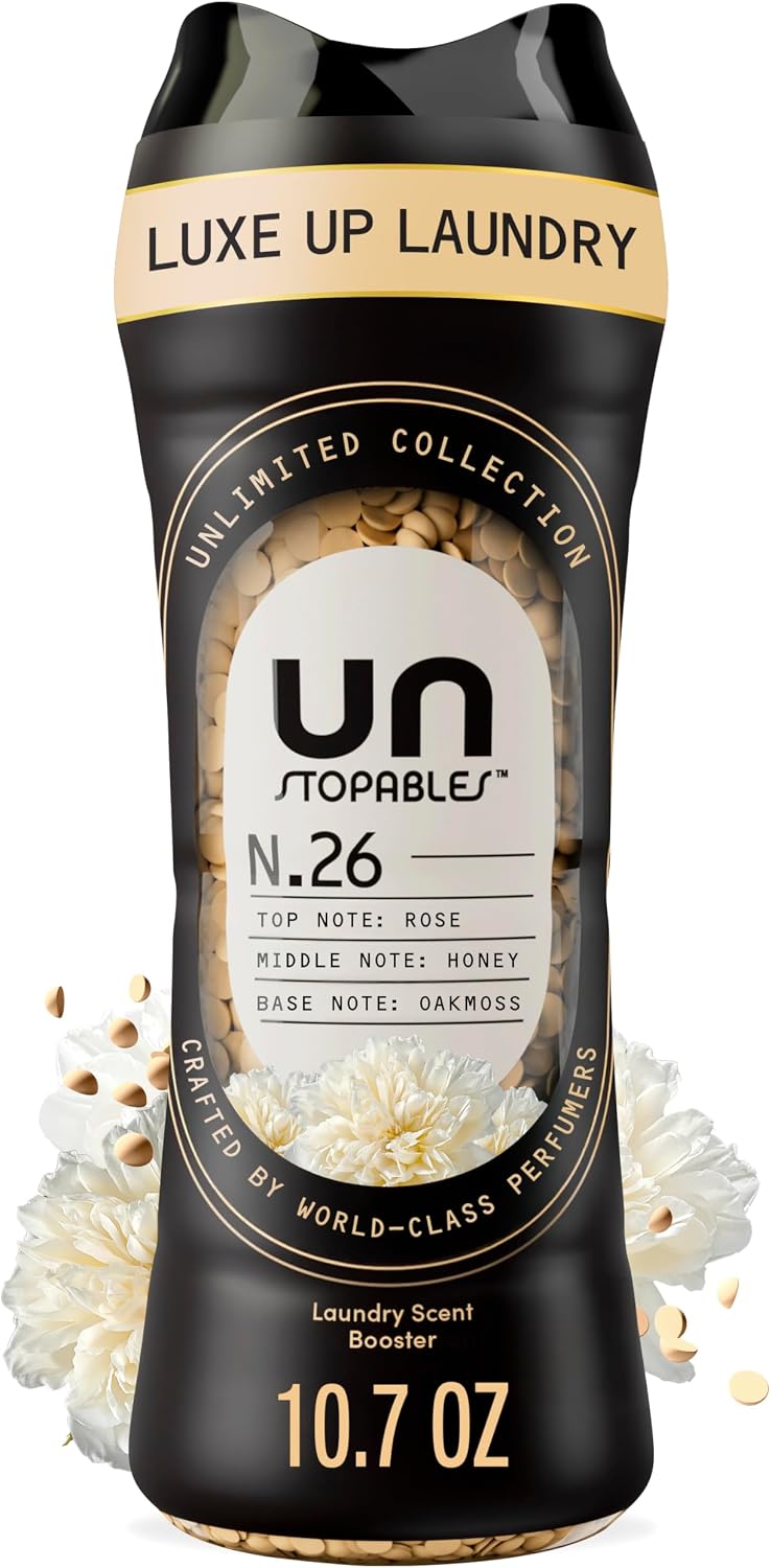 Downy Unstopables Unlimited Collection In Wash Laundry Scent Booster Beads, No. 26, Fine Fragrance, Long Lasting Fresh Scent Beads, 21.1 oz