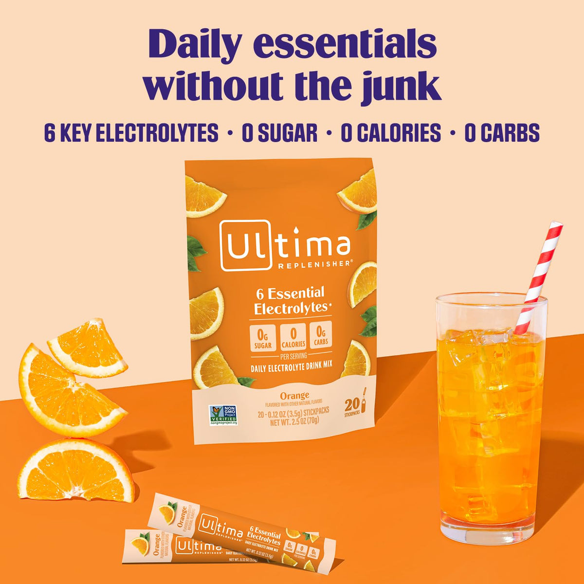 Ultima Replenisher Pink Lemonade Electrolyte Packets, 20 Stickpacks