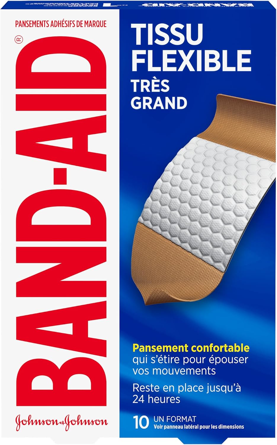 BAND-AID Brand Flexible Fabric Adhesive Bandages, Assorted Sizes, 100 Count