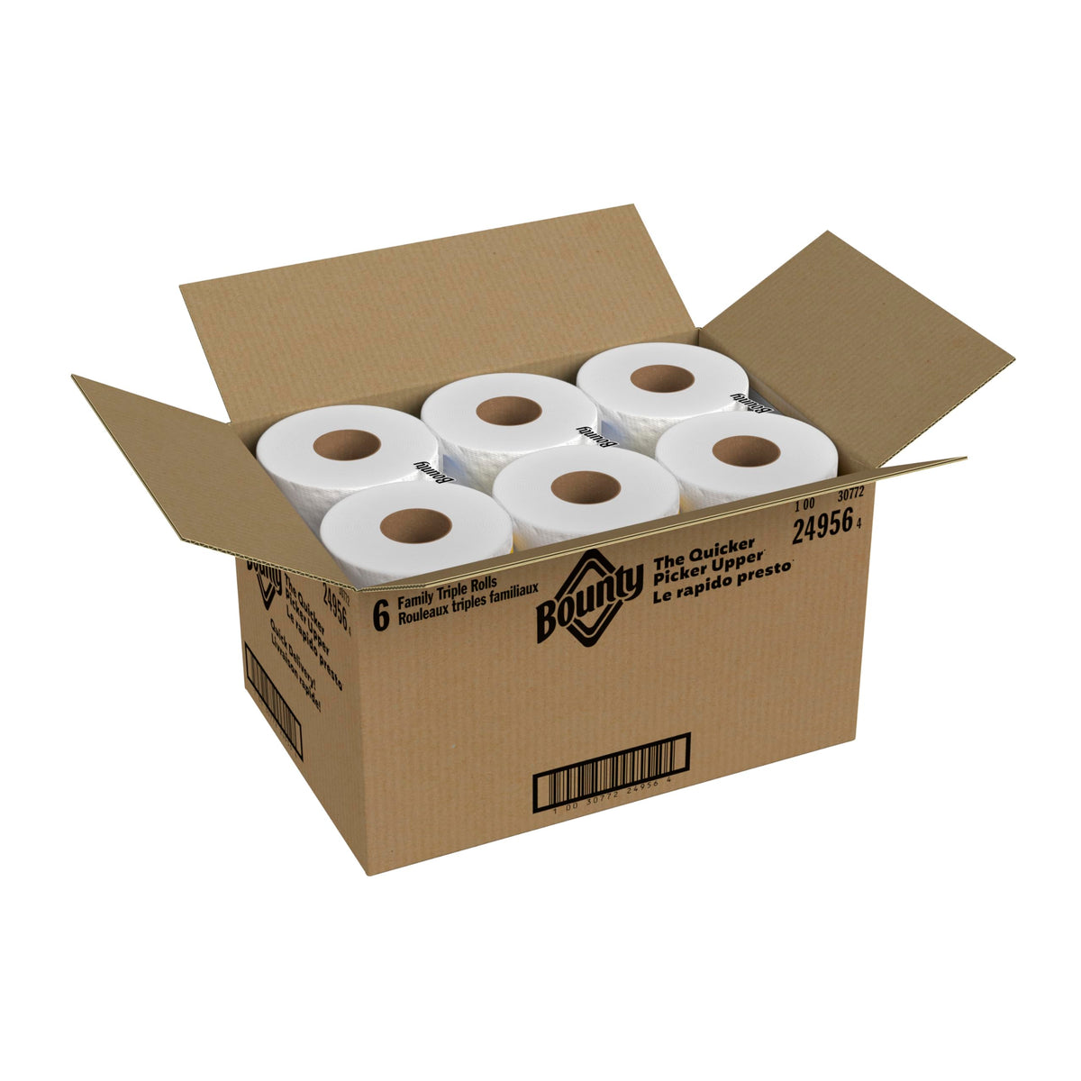 Bounty Quick Size Paper Towels, White, 8 Family Rolls