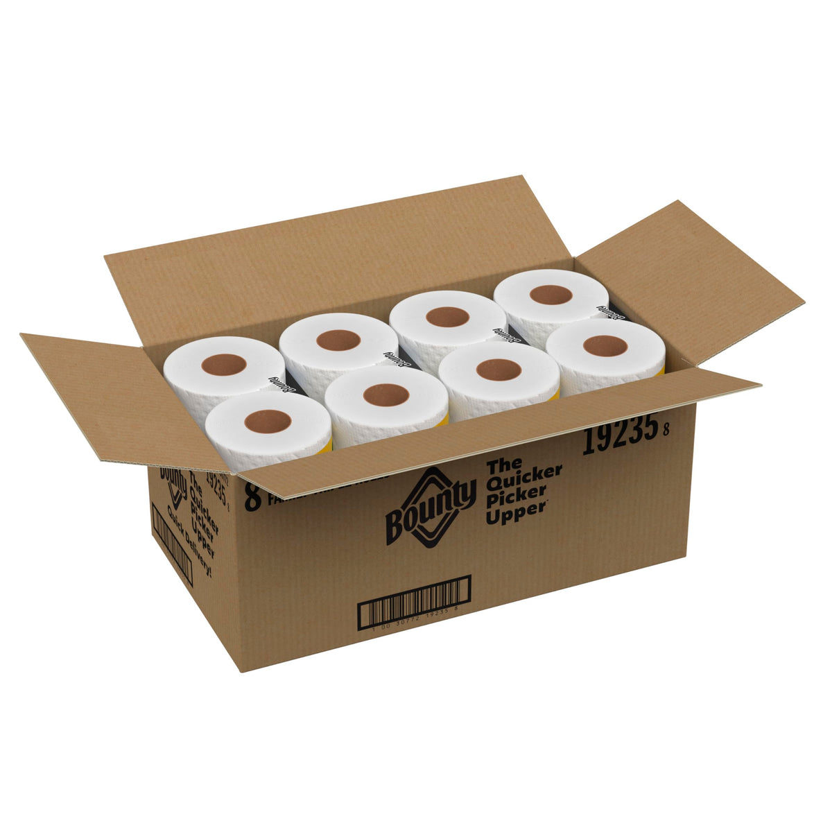 Bounty Quick Size Paper Towels, White, 8 Family Rolls