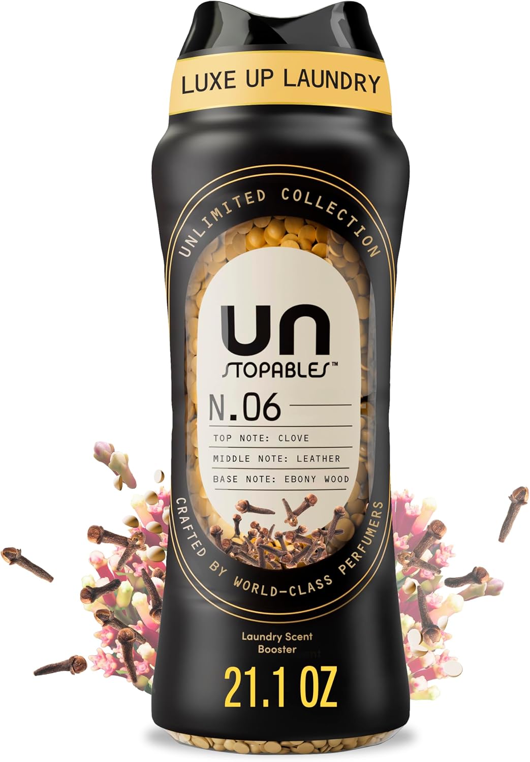 Downy Unstopables Unlimited Collection In Wash Laundry Scent Booster Beads, No. 26, Fine Fragrance, Long Lasting Fresh Scent Beads, 21.1 oz