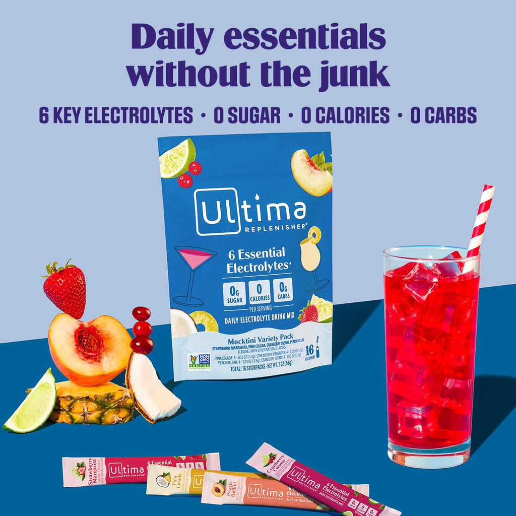 Ultima Replenisher Pink Lemonade Electrolyte Packets, 20 Stickpacks
