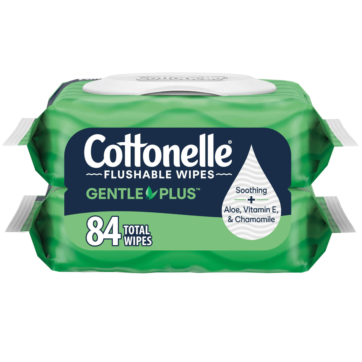 Cottonelle Fresh Feel Flushable Wet Wipes, Adult Wet Wipes, 8 Flip-Top Packs, 42 Wipes Per Pack (336 Total Wipes)