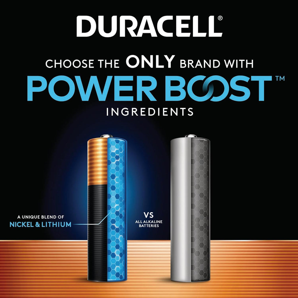 Duracell Coppertop AA Batteries, 28 Count, 12-Year Shelf Life, Storage Tray