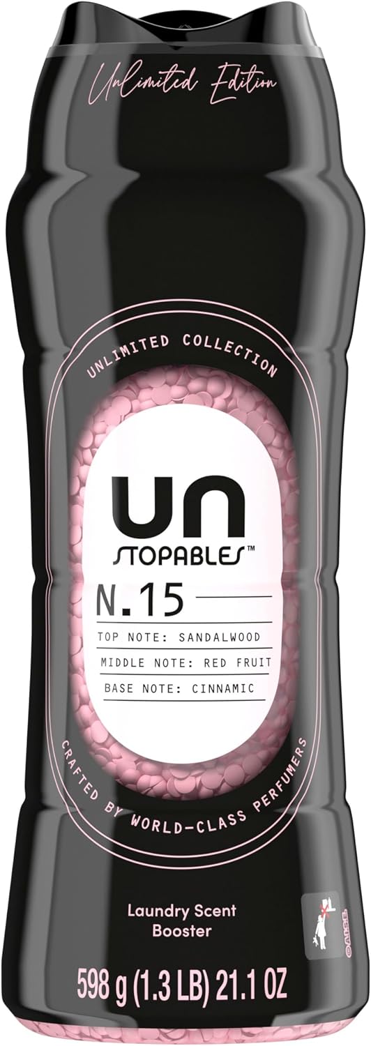 Downy Unstopables Unlimited Collection In Wash Laundry Scent Booster Beads, No. 26, Fine Fragrance, Long Lasting Fresh Scent Beads, 21.1 oz