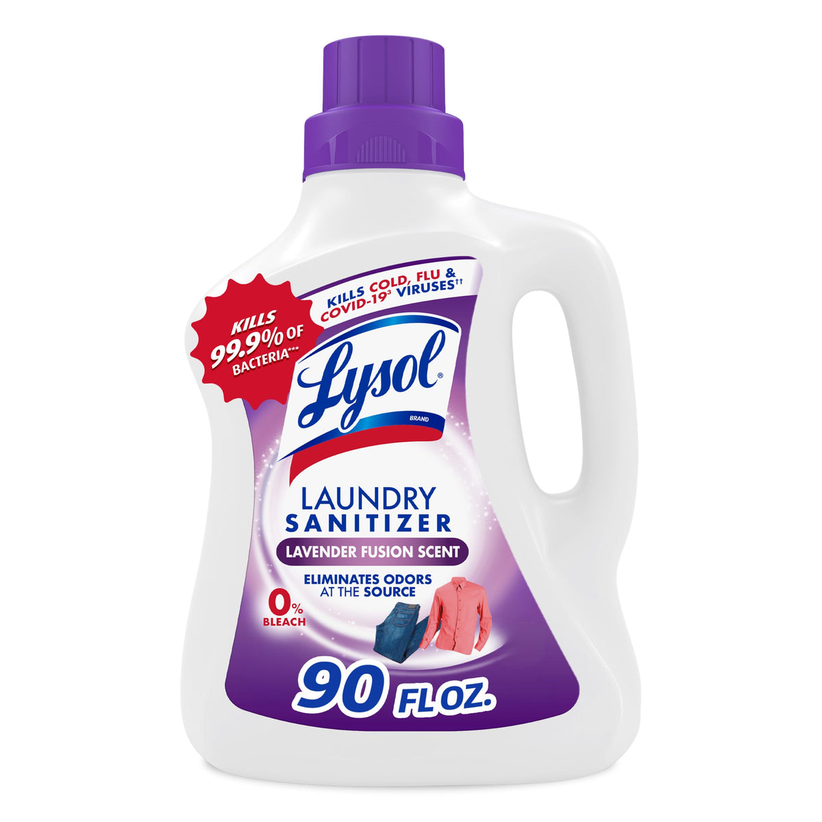 Lysol Laundry Sanitizer Liquid, Detergent Additive, Crisp Linen, 90oz
