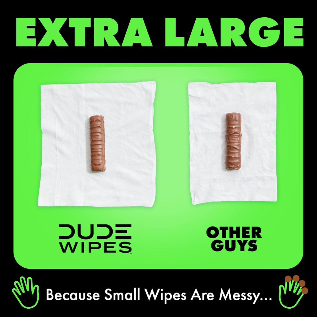DUDE Wipes Unscented Adult Flushable Wet Wipes, Sensitive Skin, 288 Count