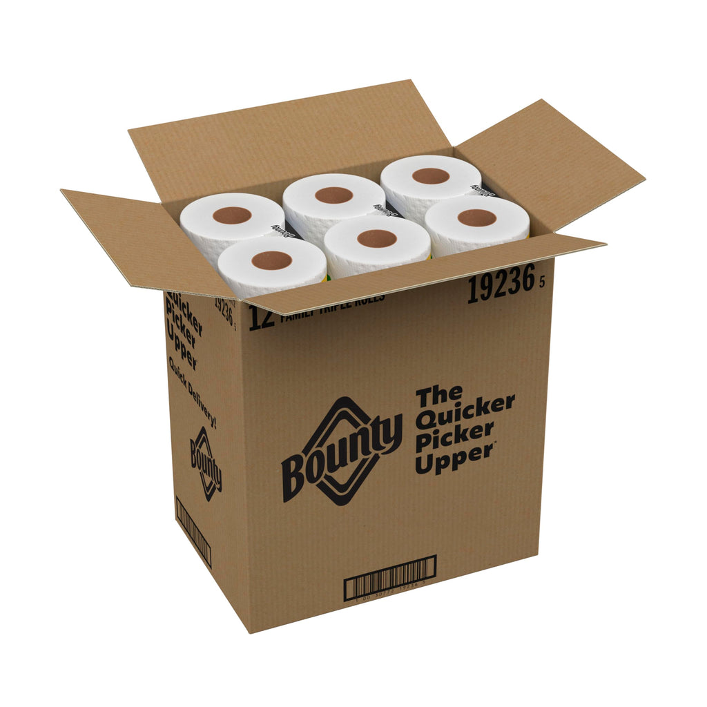 Bounty Quick Size Paper Towels, White, 8 Family Rolls