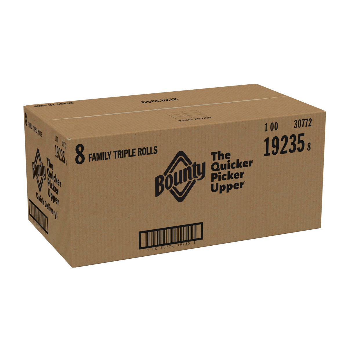 Bounty Quick Size Paper Towels, White, 8 Family Rolls